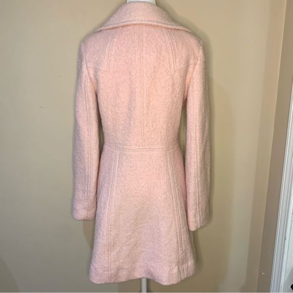 Jessica Simpson Zip Front Wool Coat Boucle Jacket Blush Pink Women’s Extra Small - Picture 2 of 11